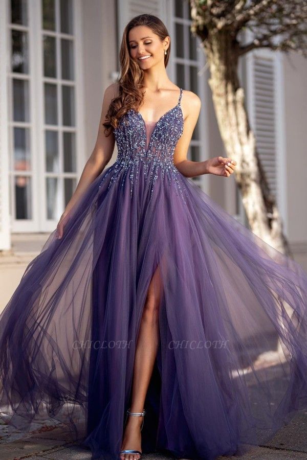 ZY439 Elegant Long Evening Dresses Cheap Prom Dresses Online
