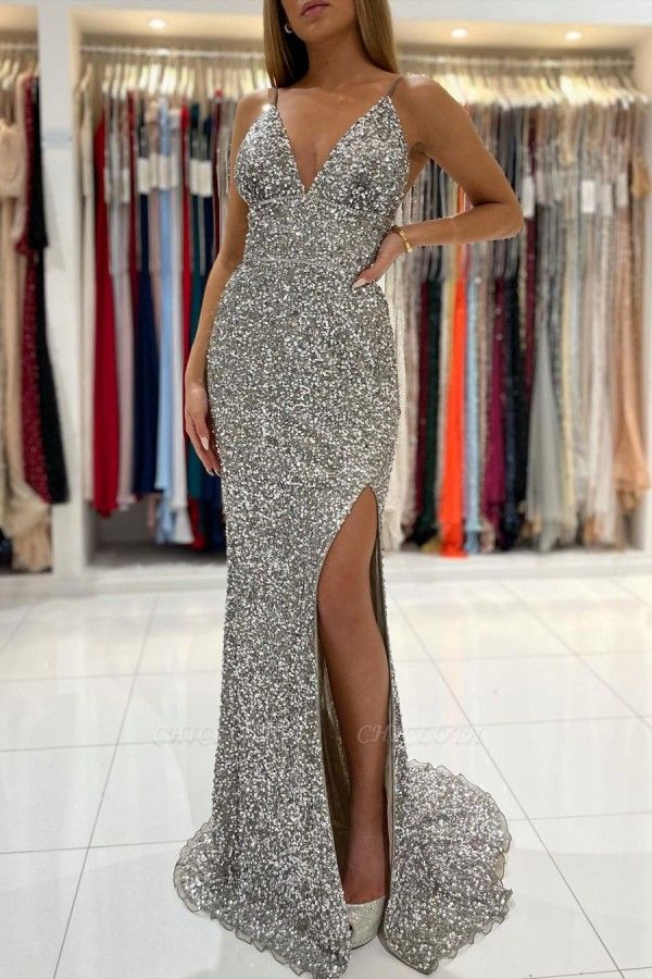 ZY595 Long Glitter Prom Dresses Evening Dresses Cheap Online