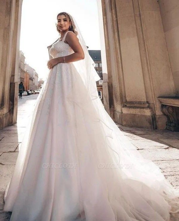 Noble sweetheart capsleeves aline lace wedding dress