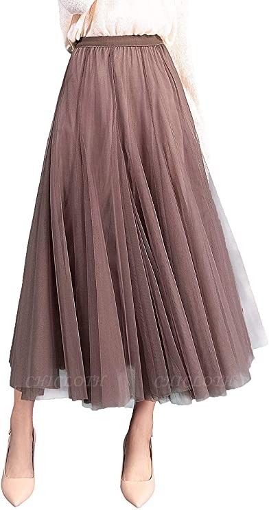 chic column tealength tulle petticoat elasticated underskirt