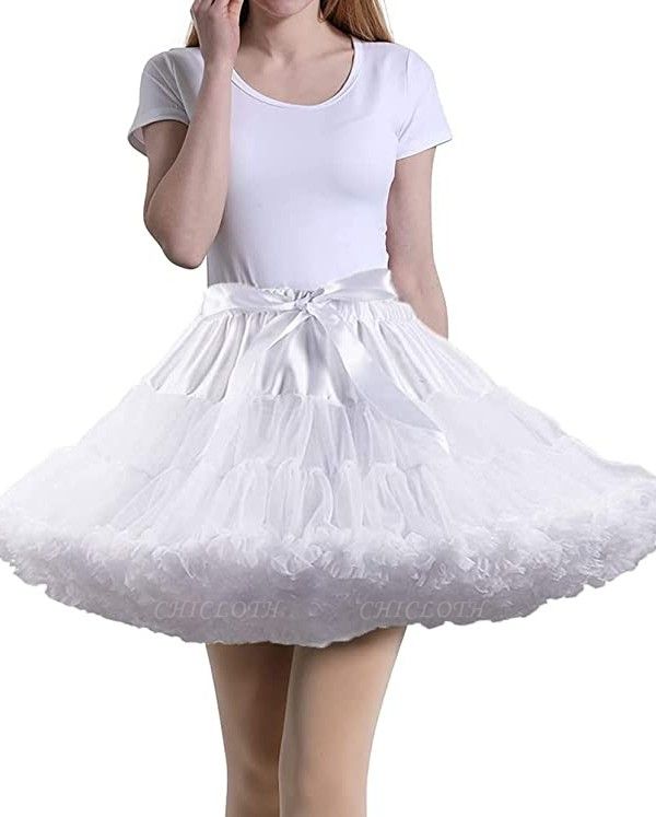 chic ballgown mini tulle underskirt elasticated petticoats