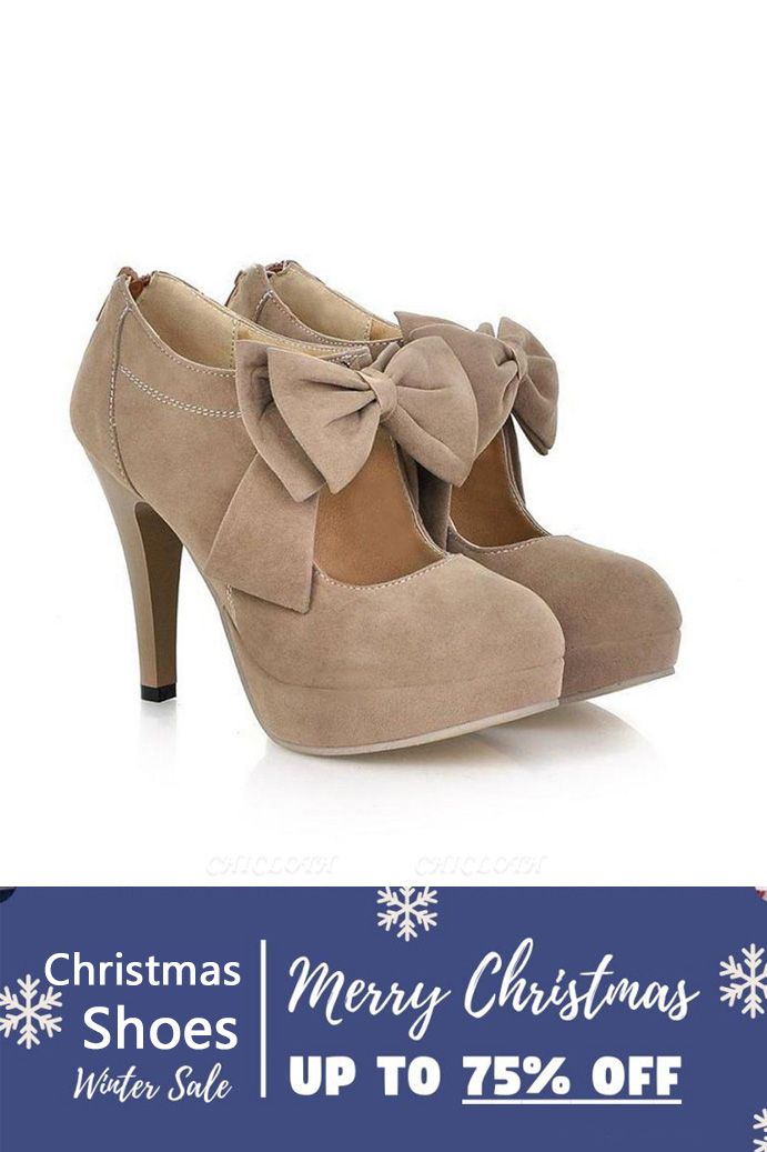 SD1261 Bow Tie Hollow Stiletto Heel Boots Women's Shoes