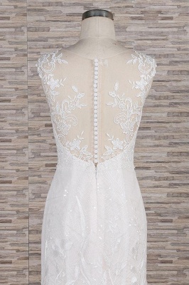 Chicloth Elegant Lace Appliques Tulle Mermaid Wedding Dress_6