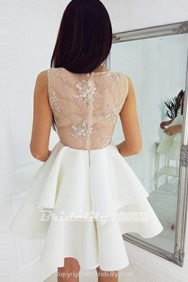 Chicloth New Arrival A-Line Sleeveless V-Neck Short Homecoming\/Prom Dress with Appliques_2