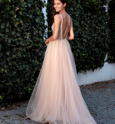 ZY360 Beautiful Evening Dresses Long V Neckline Cheap Prom Dresses Online_2