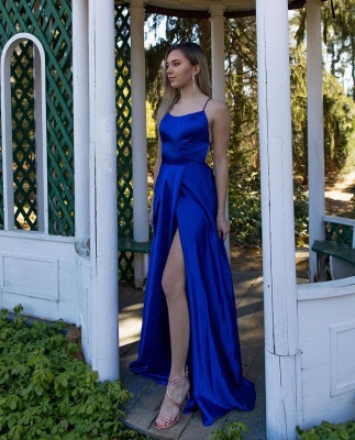 ZY545 Prom Dresses Long Cheap Simple Evening Dress King Blue_2