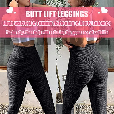 Women's High Waist Yoga Pants Tummy Control Slimming Booty Leggings_13