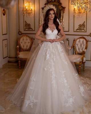 New Arrival Sweetheart A Line Lace Wedding Dress Bridal Gowns_2