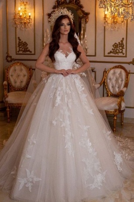 New Arrival Sweetheart A Line Lace Wedding Dress Bridal Gowns_1