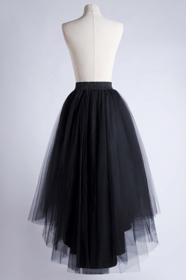Chic Garden Hi-Lo Tulle Ball Gown Dress Bustle with Ruffles_10