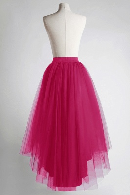 Chic Garden Hi-Lo Tulle Ball Gown Dress Bustle with Ruffles_7