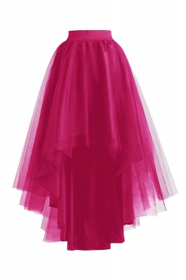 Chic Garden Hi-Lo Tulle Ball Gown Dress Bustle with Ruffles_1