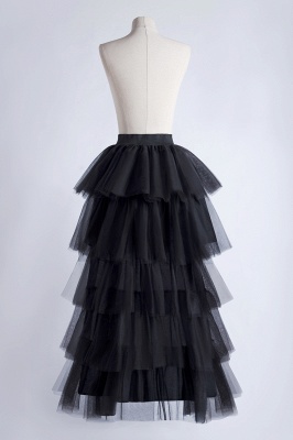 Stylish Garden Hi-Lo Tulle Ball Gown Dress Bustle with Ruffles_10