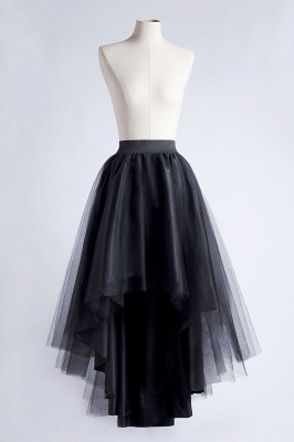 Chic Garden Hi-Lo Tulle Ball Gown Dress Bustle with Ruffles_9