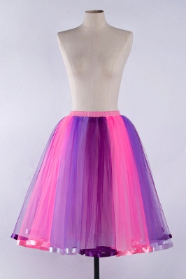 Youthful Garden Hi-Lo Tulle Ball Gown Dress Bustle with Ruffles_10