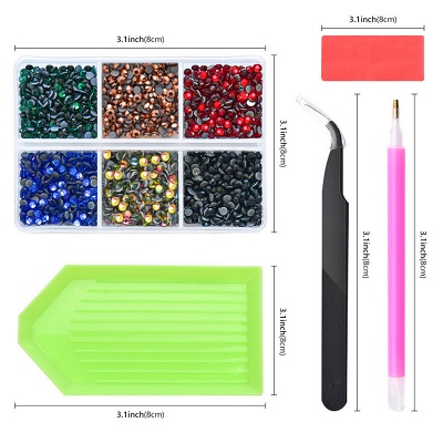 Liiouer 3mm Rhinestones for Crafts, 12 Colors Hotfix Flatback Colorful Resin Rhinestones for Tumblers Face Makeup, Bling Crystal Bulk  Rhinestones for Nails DIY Decoration_5