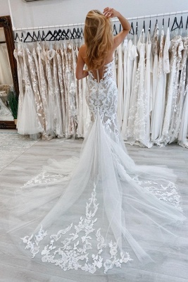 Sexy sweetheart capsleeves mermaid lace wedding dress_2