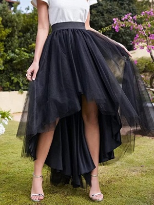 vintage black ballgown hilo tulle elasticated skirt_4