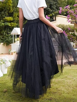 vintage black ballgown hilo tulle elasticated skirt_2
