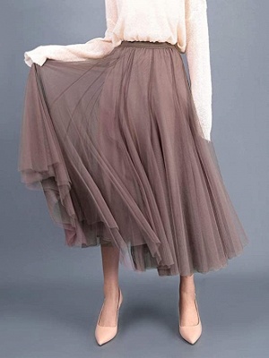 chic column tealength tulle petticoat elasticated underskirt_4