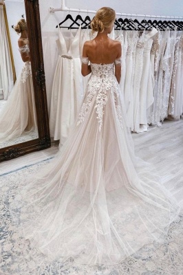 Vintage sweetheart capsleeves aline lace Wedding dress_2